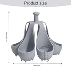 Silicone Egg Boiler Rack, Holds 6 Eggs, Egg Poacher Brackets, Egg Cooker for Home Breakfast Soft or Hard Boiled Eggs Making