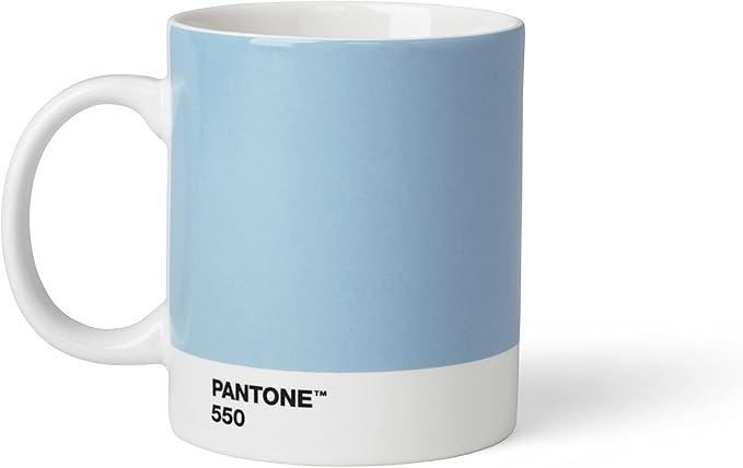 Copenhagen Design 101030550 Pantone Mug, Coffee/Tea Cup, fine China (Ceramic), 375 ml, Light Blue, 289 C, Porcelain, One Size
