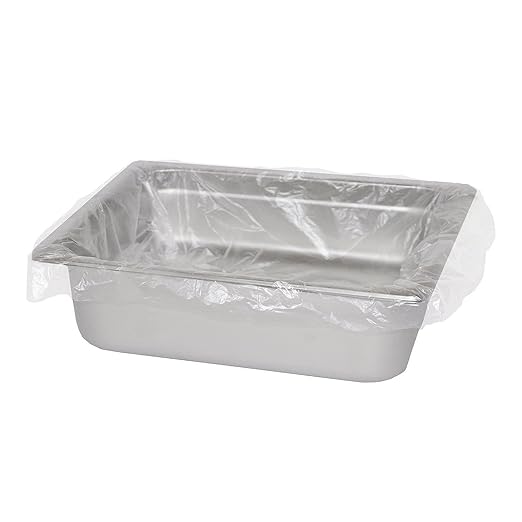 APQ Pack of 1000 Steam Table Pan Liners with Twist Tie 15 x 12. Disposable Polyethylene Pan Liners 15x12. Poly Bun Pan Covers for Caterers, Cafeterias, Restaurants.