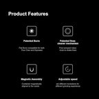 TIMEMORE Sculptor 078S Flat Burr Coffee Bean Grinder, Electric Espresso Grinder with Stepless Coarseness Adjustment, Suitable for Espresso, Pour over, French Press, Cold Brew - White