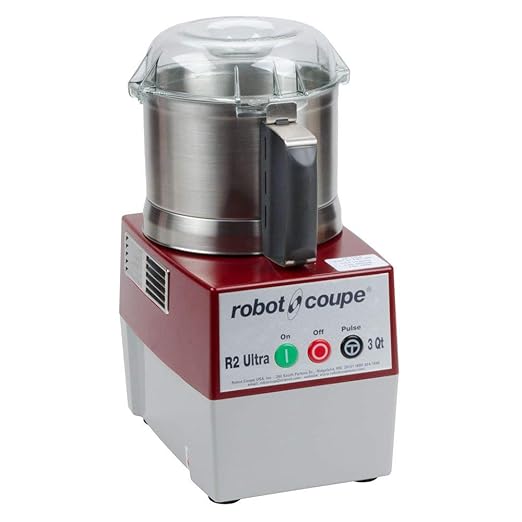 Robot Coupe R2U Continuous Feed Combination Food Processor with 2.9 L Stainless Steel Bowl, 1-HP, 120-Volts, R2N Ultra