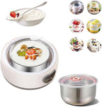 Yogurt Maker, Automatic Digital Yoghurt Maker Machine with 5 Glass Jars 42 Ozs, with Constant Temperature Control for Home Organic Yogurt, Cheese, Fruit Wine (No Cups)