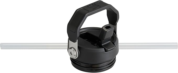 Stanley IceFlow Flip Straw 2.0 Water Bottle 50 OZ | Built-In Straw with Larger Opening | Lightweight & Leak-Resistant | Insulated Stainless Steel | BPA-Free | Black 2.0