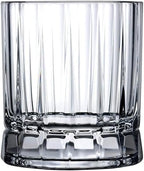 NUDE Whiskey Glasses Set of 4 SOF – 8.5 oz Premium Lead-Free Crystal Old Fashioned Rocks Glasses for Whisky, Scotch, Bourbon & Cocktails – Clear Heavy Base, Dishwasher Safe Luxury Gift Set