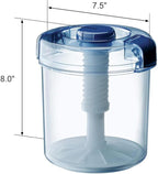 Instant Pickle Maker Vegetable Press Tsukemono Container Round Made in Japan BPA Free (Blue 3.0L)