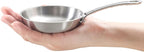 Macevia Mini 0.12QT Sauce Pan, 18/10 Stainless Steel Pans, Small Pot Butter Warmer With Handle, 3 Ply Stainless Frying Pans For Home Kitchen - 4 Inch