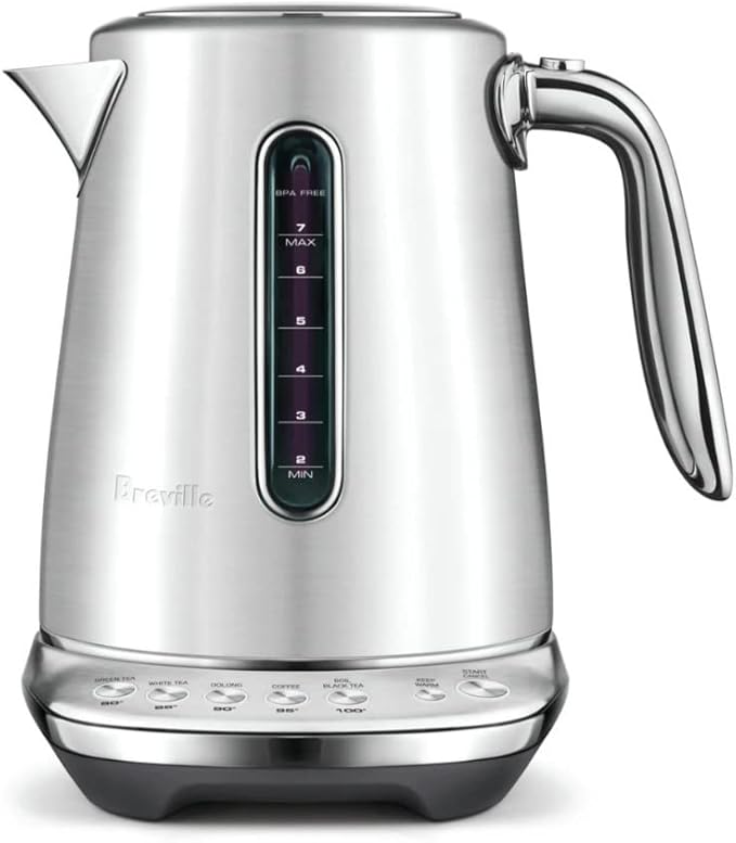 Breville BKE845BSS Smart Kettle Luxe Water Heater, 7 Cup, Brushed Stainless Steel