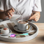 Demitasse Espresso Spoons, Mini Coffee Spoon, Stainless Steel Small Spoons for Dessert, Tea,Set of 6(Rainbow)