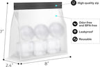 Samuelworld Premium Ice Tray Combo (16 Ice Cube/6 Ice Ball), New Upgraded Large Ice Sphere Maker Ice Cube Trays, Spill-Free Integrated Funnels, Whiskey Bourbon Cocktails Ice mold, Grey(With Ice Bags)
