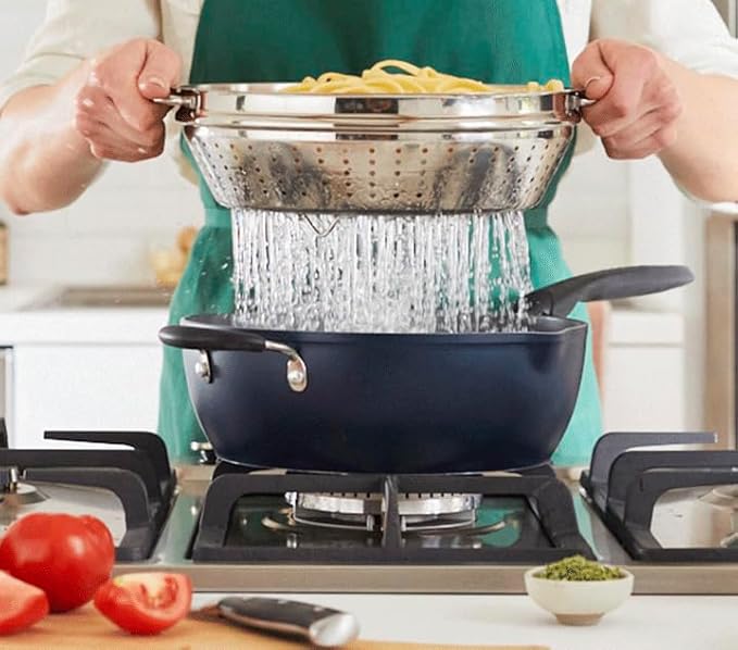 Cuisinart Preferred Pan 4-Pc Set - Nouveau Navy (4.5 Qt. Multi-Purpose Pan w/Cover, Steamer, Slotted Turner)