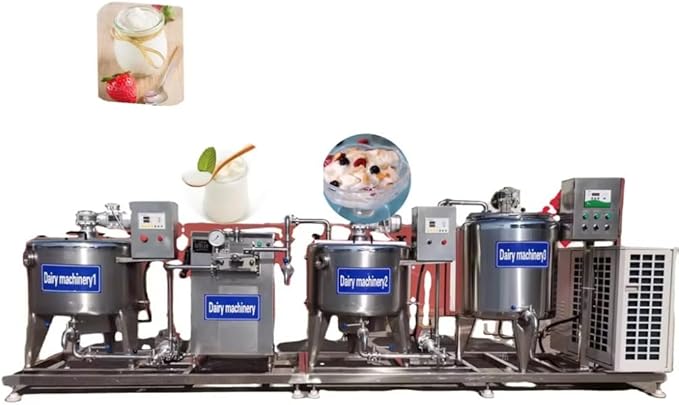 Yogurt milk processing machine， commercial pasteurization, fermentation, and storage equipment, equipped with imported compressor and automatic CIP cleaning function，for dairy farms and food factories