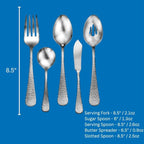 Liberty Tabletop Providence 45 Piece Flatware Set Service for 8 Silverware Made in USA