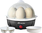 Electric Egg Cooker | Boils upto 7 eggs | Poacher | Omelet maker | Vegetable steamer, dumpling & More | Royal Black