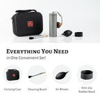 1Zpresso X-Ultra Manual Coffee Grinder-Space Gray, Well-built Sturdy Metal Body, Assembly Stainless Steel Burr, Numerical External Setting, Magnet Catch Cup, Faster Grind Efficiency Portable Mill