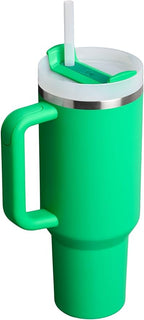 Stanley Quencher H2.0 Tumbler with Handle and Straw 40 oz | Flowstate 3-Position Lid | Cup Holder Compatible for Travel | Insulated Stainless Steel Cup | BPA-Free | Meadow
