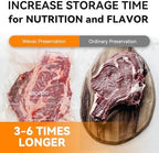 Wevac 6''x10'' and 8''x12'' 300 Count, Vacuum Sealer Bags Keeper, PreCut Bags, Ideal for Food Saver, BPA Free, Commercial Grade, Great for Storage, Meal prep and Sous Vide