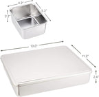 TIKUSAN Stainless Seasoning Container Yakumi Pan Spice Storage Box Tray with Lid Medium Size Made in Japan (6 Containers)