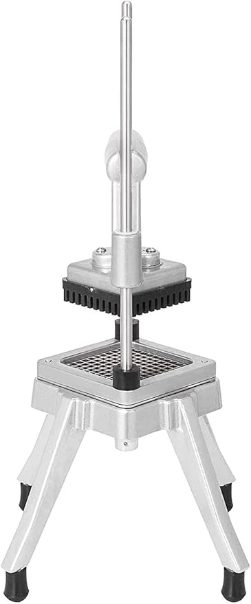 Commercial Vegetable Fruit Chopper W/6-Wedge Slicer&1/4″&3/8″&1/2" Blade Professional Food Dicer French Fry Cutter Onion Slicer Stainless Steel For Tomato Peppers Potato Mushroom