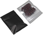 PABCK 200 Pack Resealable Zipper Lock Food Storage Bags for Zip Heat Seal Lock Coffee Foil Pouch Self Sealing Candy Storage Supplies 7.5x10cm (2.9x3.9 inch)