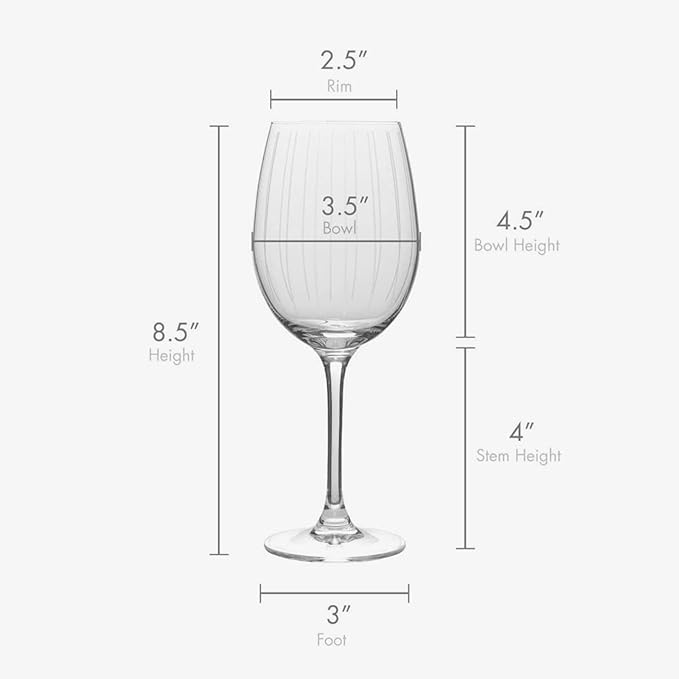 Mikasa Cheers White Wine Glasses Set of 4, 16-Ounce Elegant Glassware, Durable and Dishwasher Safe, Perfect for Everyday or Entertaining