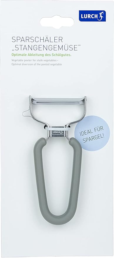 Lurch Germany Asparagus & Stem Vegetables Y Peeler 5.1 x 2.3 Inches / 13 cm x 6 cm - Gray