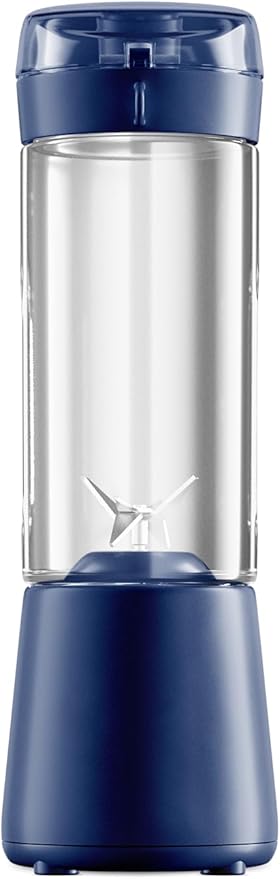 BLENDi Pro+ Portable Blender (17.5oz, Navy Blue) – Powerful Ice Crushing 120W Motor, USB-C Rechargeable, Cordless Personal Blender Smoothies & Shakes – BPA-Free, Self-Cleaning, Travel-Friendly