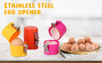 Egg Shell Opener 3PCS Egg Separator Egg Shell Opener for Hard Boiled Eggs Stainless Steel Egg Peeler, Handheld Egg Seperator Tool Kitchen Gadgets
