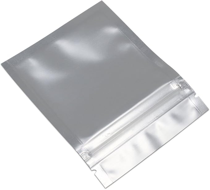 PABCK 1000 Pack 2.9x3.9inch (2.5x2.7inch inside size) Resealable Zipper Lock Food Storage Bags for Zip Heat Seal Lock Coffee Foil Packaging Pouch for Food Self Sealing Storage Supplies