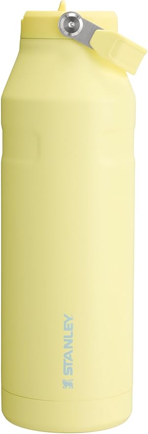 Stanley IceFlow Flip Straw 2.0 Water Bottle 50 OZ | Built-In Straw with Larger Opening | Lightweight & Leak-Resistant | Insulated Stainless Steel | BPA-Free | Pomelo