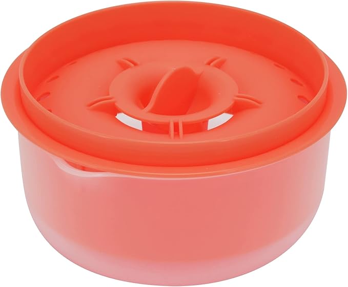 Egg Separator, Easy to, Separates up to 6 Yolks, Non, Reusable for Home Bakery (dark deep orange)