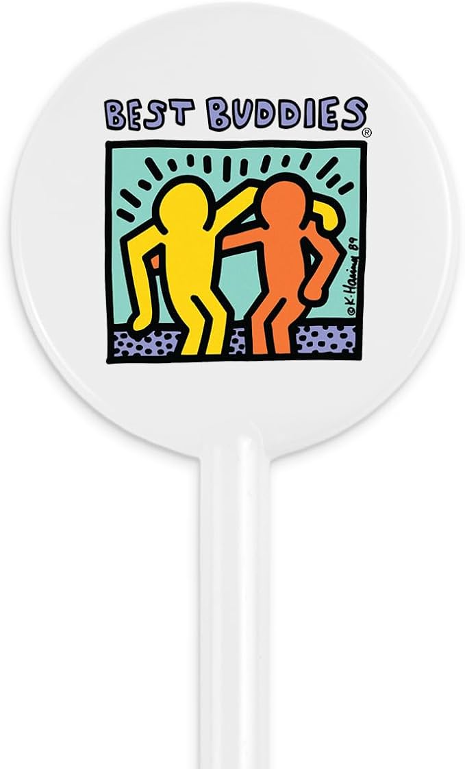 5.5" Custom White Disc-Top Stirrer – Personalized Drink Stirrers with Full-Color Printing – Bright, Clean Look for Cafés, Bars & Events – 50 Pack