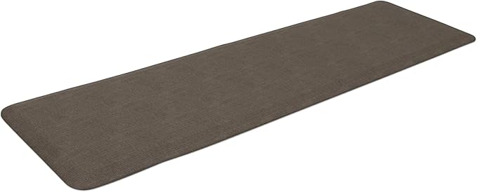 GelPro Ergo-Foam Cushioned Anti-Fatigue Standing Kitchen Floor Mat, Padded Stain-Resistant, Waterproof, Non-Slip Comfort Padded Desk/Office Mat - 20" x 72", Grasscloth Pecan
