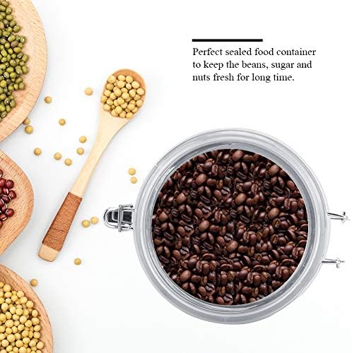 Airtight Canisters Sets for the Kitchen Counter - Stainless Steel Food Storage Containers with Lids for Tea, Coffee, Sugar, Flour - Baking Dry Storage, Metal Pantry Canister