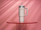 Stanley Quencher H2.0 Tumbler with Handle and Straw 30 oz | Flowstate 3-Position Lid | Cup Holder Compatible for Travel | Insulated Stainless Steel Cup | BPA-Free | Rose Quartz 2.0