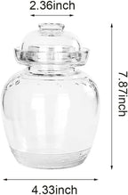 1.5L Pickle Jar Fermentation Jar, Fermentation Kit with Water Seal, Glass Jar with Lid Canning Jars for Pickles, Kimchi, Sauerkraut, Kombucha, Canning, Fermentation, and Wine Brewing