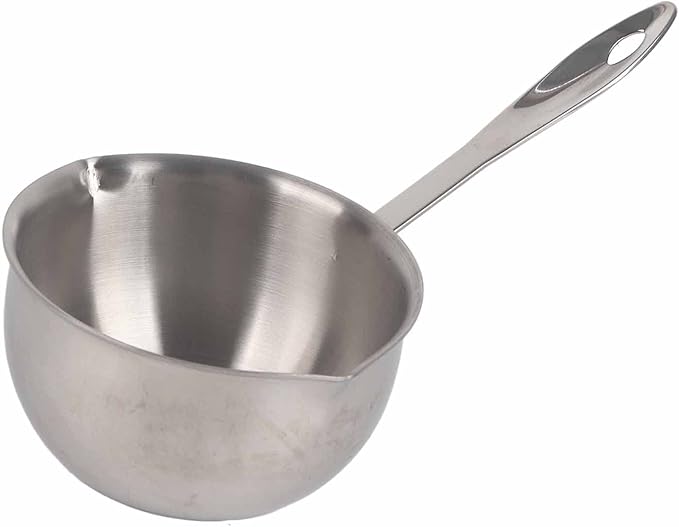 Butter Warmer Pot, AllinOne, Flat Induction Base, Stainless Steel, Mini Butter Hotpot, Milk Pot, Small Pot (300ML)