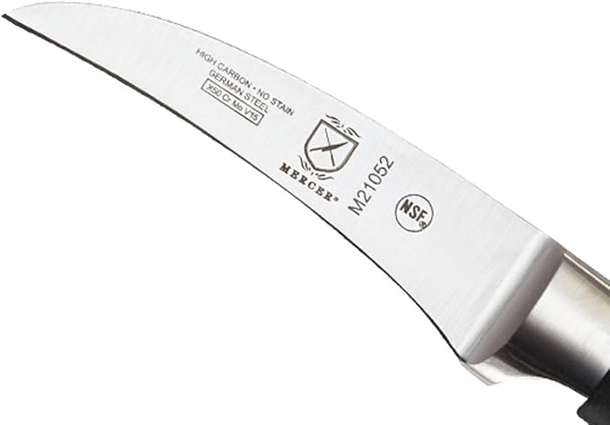 Mercer Culinary M21052 Genesis 3-Inch Peeling/Tourne Knife, Black