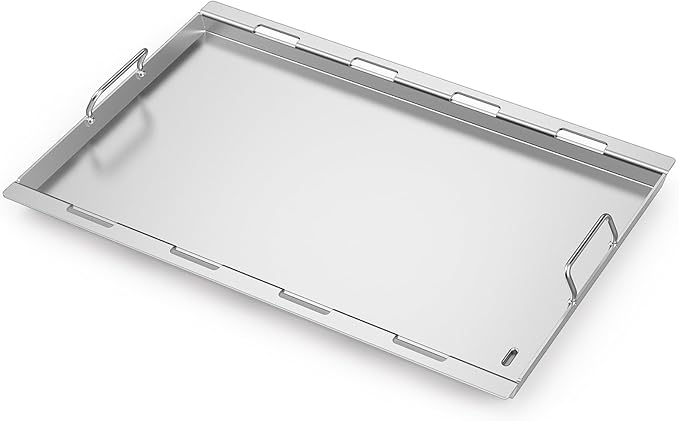Stanbroil 6789 Full-Size Griddle Insert for Weber Genesis 400 Series Gas Grill, 4-Burner Flat Top Griddle for Weber Genesis I&II 410 415 425s 435 440, Stainless Steel