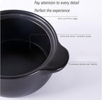 Ceramic Casserole Dish, Clay Pot, Ceramic Casserole Dish with Lid Clay Pot Round Ceramic Cookware, Dutch Oven Ceramic Pot Clay Pot For Cooking - Durable, Multi-purpose,Easy To Clean, Non-stick