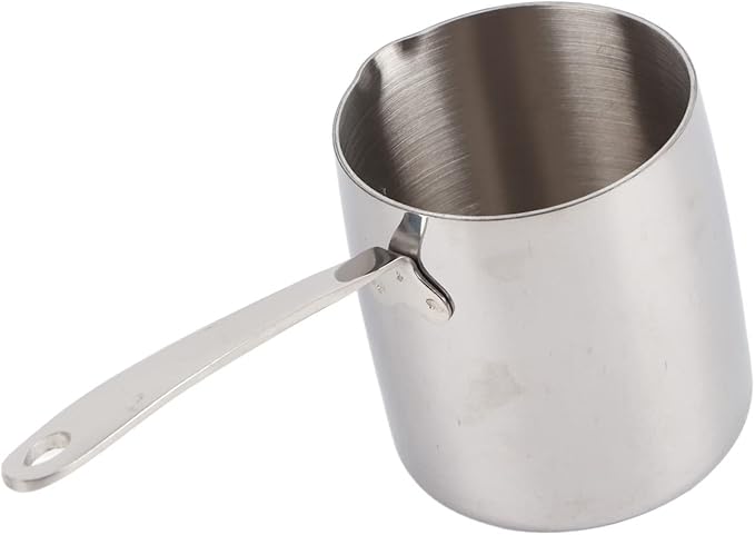 Butter Warmer Pot Quick Heat Conduction Three Layer Stainless Steel Butter Warmer with Accurate Scale Holes (900ML)