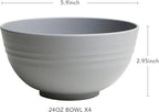 greenandlife 24oz/4PCS Lightweight & Unbreakable Wheat Straw Cereal Bowls - Noodle Fruit Soup Bowl Rice Bowls Dishwasher Microwave Safe, Non-toxin, BPA free and Healthy