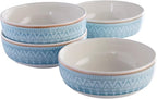 Corona 4 bowls Set | Congo 21oz | 4 Pieces | Ceramic | Ethnic design | Set 4 Bowls | Cerámica