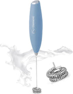 Elementi Frother Wand - Easy to Use Milk Frother & Handheld Electric Stirrer for Powder Drinks, Durable and Powerful Coffee & Protein Powder Mixer Wand (Pastel Blue)