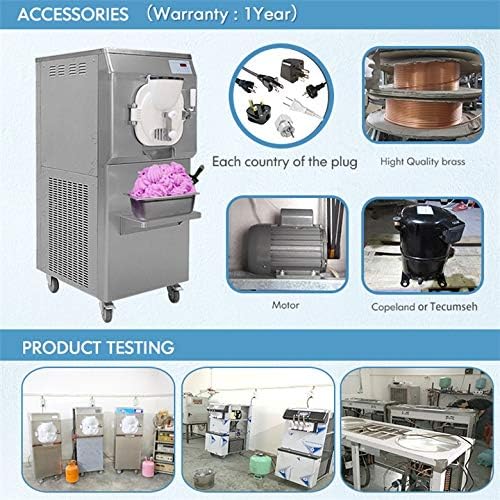 Kolice Commercial HEAVY DUTY Gelato hard ice cream machine,Hard ice cream machine, Italian ice machine, ice cream maker,snack food machine-high production capacity 23-27 gallon/hour,ETL Certificate