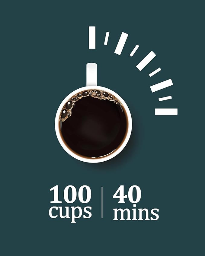 18L 4.8Gal Large Capacity Stainless Steel Electric Coffee Percolator,Hot Cafe Dispenser with Auto Keep-Warm and Fast Brew,for Party Buffet Catering