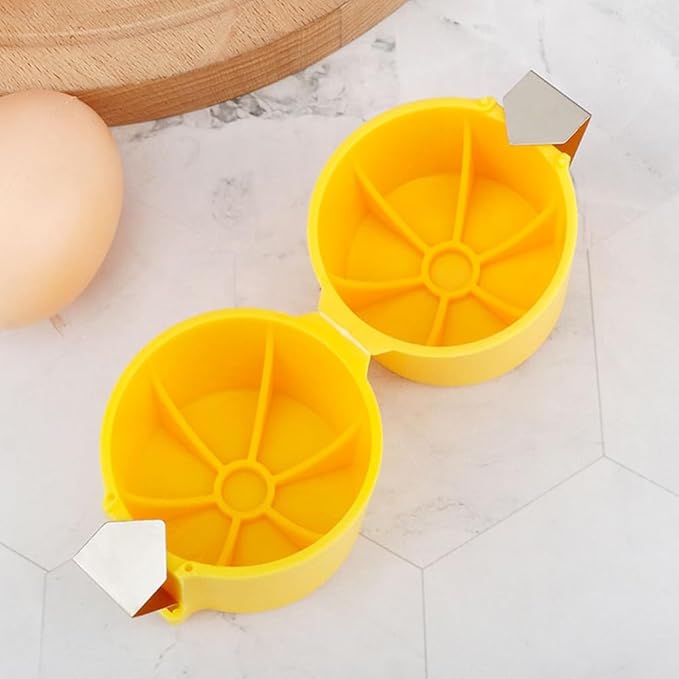 3pcs Egg Shell Opener,Egg Shell Opener For Hard Boiled Eggs,Egg Peeler,Eggshell Opener,Egg Cracker For Raw Eggs,Egg Sheller,Egg Shell Remover,Egg Opener Shell Cutter(Orange&Pink&Yellow)