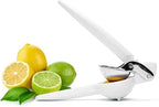 Chef'n FreshForce Lemon Squeezer Citrus Juicer, Handheld Manual Press with Dual-Gear Design for Max Juice Extraction, Durable, Baking White