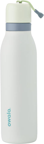 Owala FreeSip Twist Insulated Stainless Steel Water Bottle with Straw for Sports and Travel, BPA-Free, 18-oz, Mint/White (Iced Breeze)