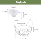 Granite Ware 21.5 Qt Heavy Gauge - 9 Piece water bath canning pot (Speckled Black) with canning toolset, rack and preserving kettle.