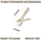 Anti-Scald Bowl Holder Clips, Multi-Function Heat Resistant Silicone Grip Tongs, Non-Slip Hot Dish and Plate Gripper Clip for Pots, Bowls, Plates, Ideal for Kitchen, Steamer, Microwave (Beige, 2Pcs)